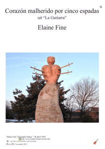Corazón malherido por cinco espadas Elaine Fine