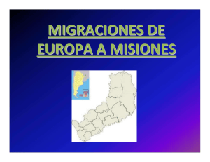 migraciones de europa a misiones