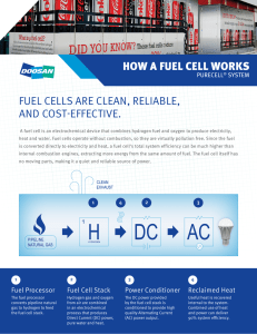FUEL CELLS ARE CLEAN, RELIABLE, AND COST