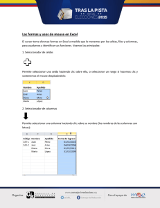 Las formas y usos de mouse en Excel