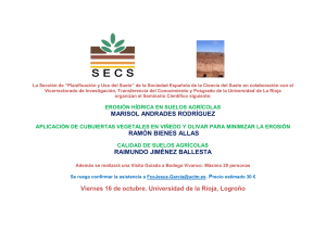 Seminarios organizados por la sección de Planificación de Usos del