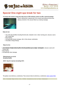 Special One-night spa break for two