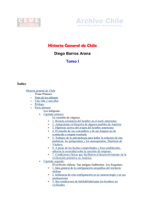 Historia general de Chile Tomo primero Diego Barros Arana