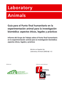 Laboratory Animals Guía para el Punto final humanitario en la