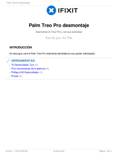 Palm Treo Pro desmontaje