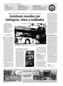 Autobuses movidos por hidrógeno: mitos y realidades