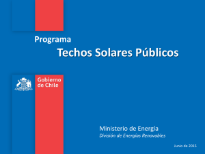 Programa Techos Solares Públicos