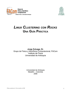 LINUX CLUSTERING CON ROCKS