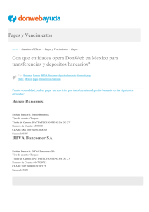 Con que entidades opera DonWeb en Mexico
