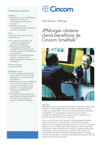 JPMorgan obtiene claros beneficios de Cincom Smalltalk™