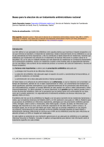 Bases para la eleccion de un tratamiento antimicrobiano racional