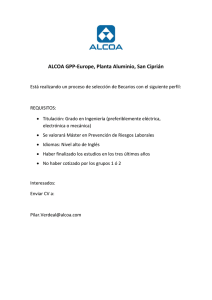 ALCOA GPP-Europe, Planta Aluminio, San Ciprián