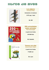 Los pájaros 250 curiosidades sobre animales Versos con alas