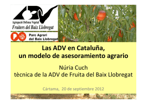 Las ADV en Cataluña, un modelo de asesoramiento agrario