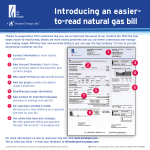Introducing an easier- to-read natural gas bill