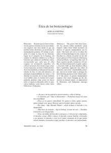 Ética de las biotecnologías