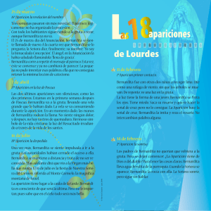 Cargar el folleto sobre las 18 apariciones de Lourdes