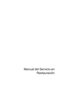 Manual del Servicio en Restauración