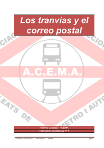 Los tranvías y el correo postal