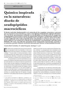 Química inspirada en la naturaleza: diseño de seudopéptidos