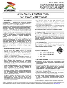 Aceite Nautic® 4 T NMMA FC-W® SAE 10W-30 y SAE