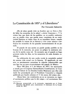 La Constitución de 1857 y el Liberalismo"