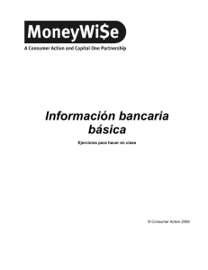 Banking Basics - Class Activities (Spanish)