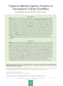 Trastorno Mental Orgánico Posterior al Traumatismo Cráneo