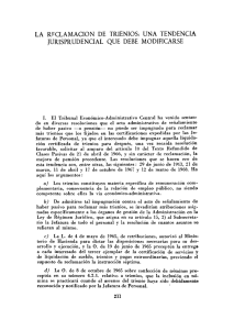 J. A. García-Trevijano Fos. La reclamación de trienios: una