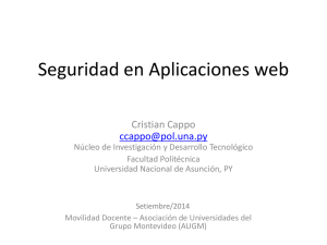 slides - Núcleo de Investigación y Desarrollo Tecnológico (NIDTEC)