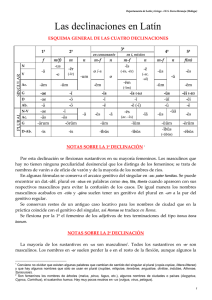Declinación latina 1 - Griego en el Sierra