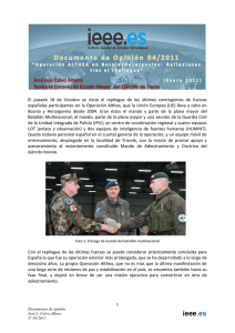Operación ALTHEA en Bosnia y Hezergovina: Reflexiones