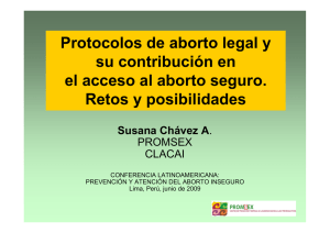 Protocolos de aborto legal y su contribución en el acceso al aborto