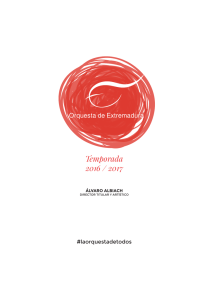 Temporada 2016/2017 de la Orquesta de Extremadura