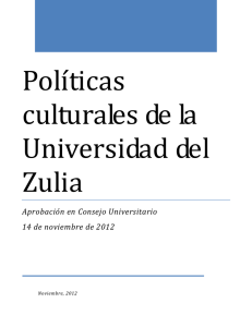 Políticas culturales - Dirección de Cultura