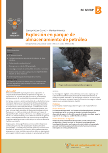 Explosión en parque de almacenamiento de petróleo
