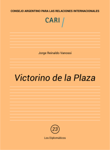 Victorino de la Plaza - Consejo Argentino para las Relaciones
