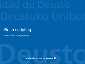 Bash scripting - Software Libre