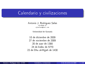 Calendario y civilizaciones
