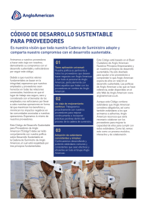 Anglo American Supplier Sustainable Development Code Spanish
