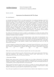 Ambito Financiero 22/08/08 - Amenaza Involuntaria del Tio Sam