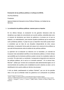 Evaluación de las políticas públicas: el enfoque de AEVAL Ana Ruiz