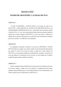 RESOLUCIÓN FONDO DE MONTEPÍO Y AUXILIO MUTUO