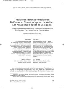 Tradiciones literarias y tradiciones históricas en - e-Spacio