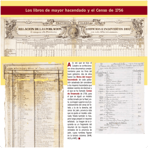 Los libros de mayor hacendado y el Censo de 1756