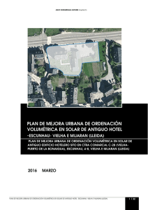 plan de mejora urbana de ordenación volumétrica