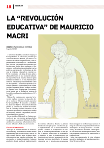 “revolución educativa” de Mauricio Macri
