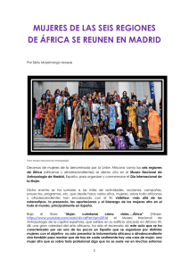 Mujeres de las seis regiones de África se reúnen