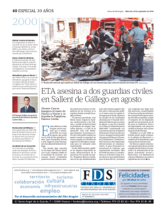 ETA asesina a dos guardias civiles en Sallent de Gállego en agosto