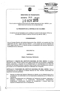 decreto 2618 del 20 de noviembre de 2013